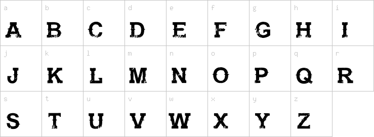 Lowercase characters