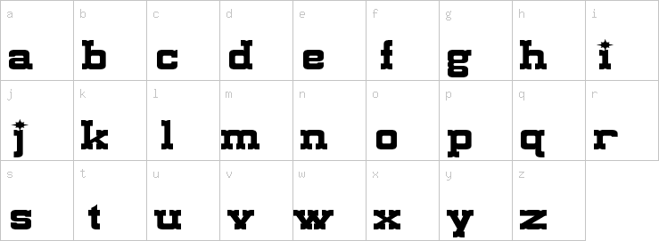 Lowercase characters