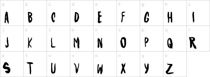Lowercase characters