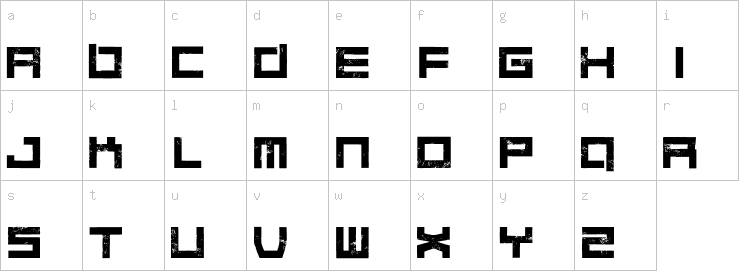 Lowercase characters