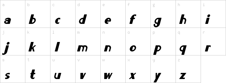 Lowercase characters