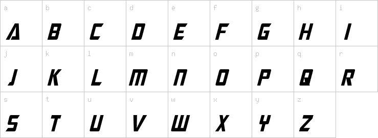 Lowercase characters