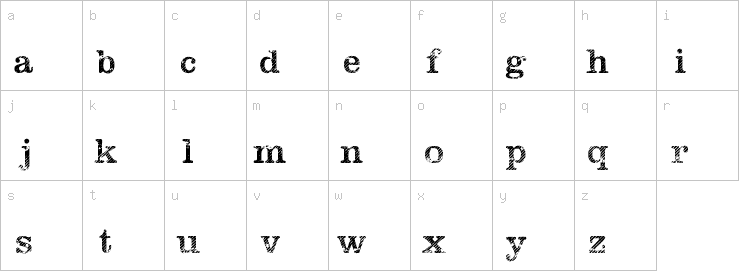 Lowercase characters