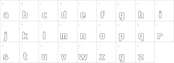 Lowercase characters