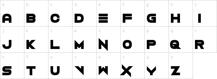 Lowercase characters