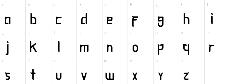 Lowercase characters