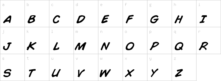 Lowercase characters