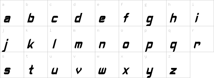 Lowercase characters