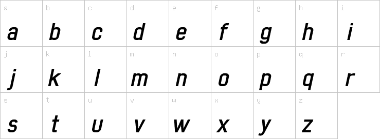 Lowercase characters
