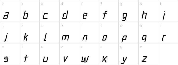Lowercase characters