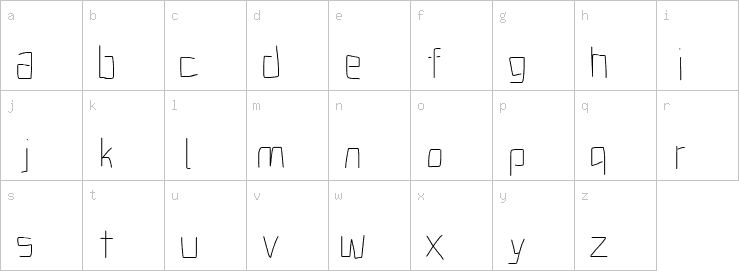 Lowercase characters