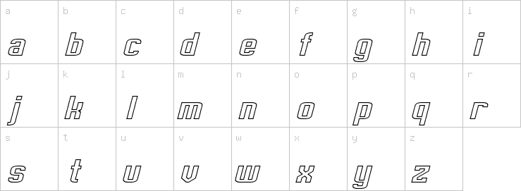 Lowercase characters