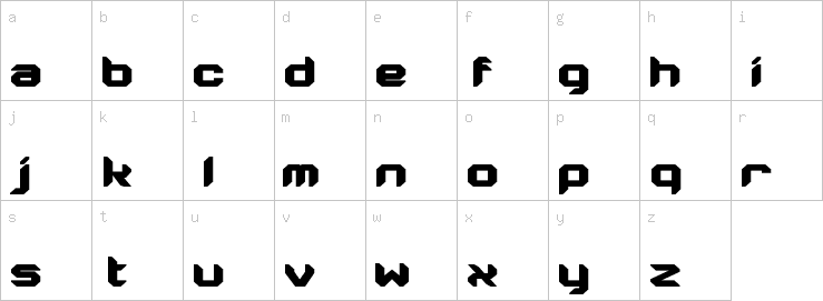 Lowercase characters