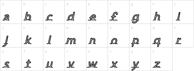 Lowercase characters