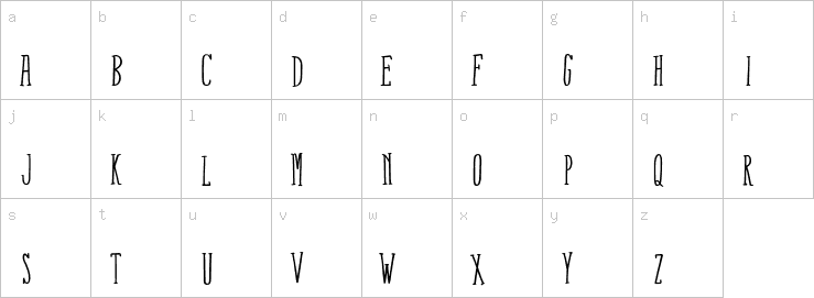 Lowercase characters