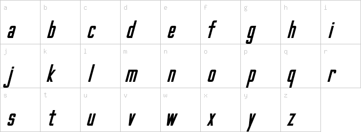 Lowercase characters