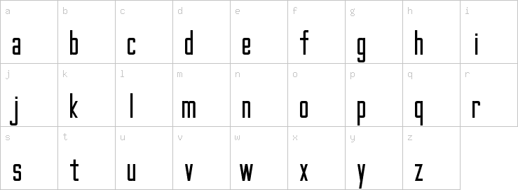 Lowercase characters