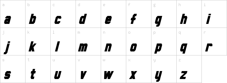 Lowercase characters