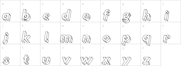 Lowercase characters