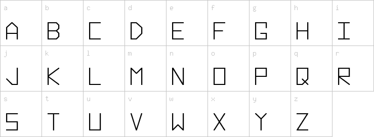 Lowercase characters