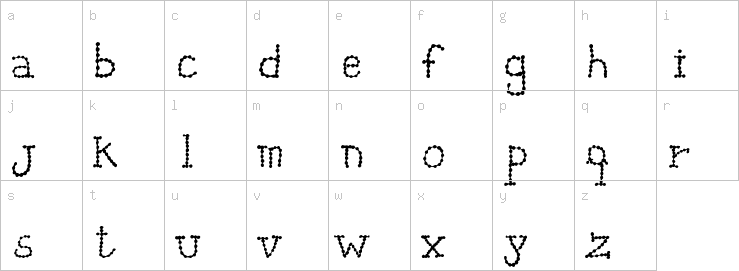 Lowercase characters