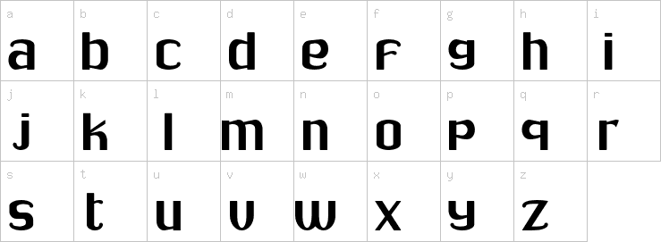 Lowercase characters