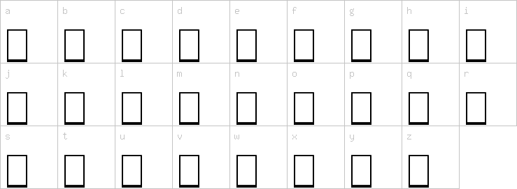 Lowercase characters