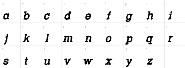 Lowercase characters