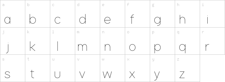Lowercase characters