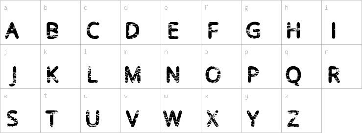 Lowercase characters