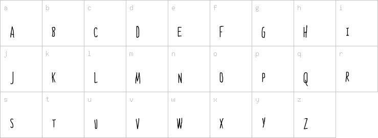 Lowercase characters