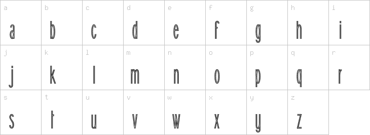 Lowercase characters