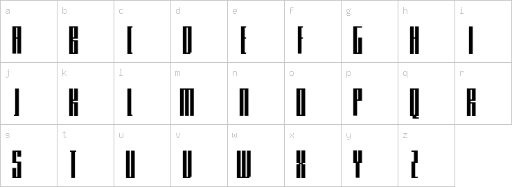 Lowercase characters