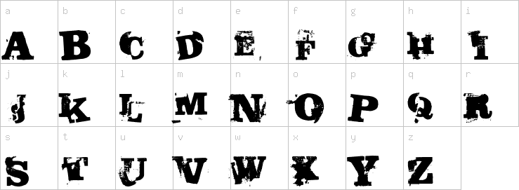 Lowercase characters