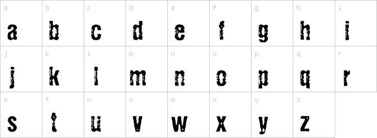 Lowercase characters