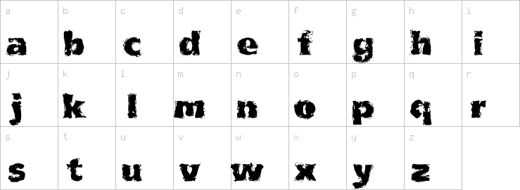 Lowercase characters