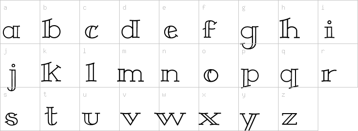 Lowercase characters