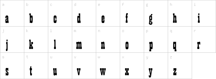 Lowercase characters