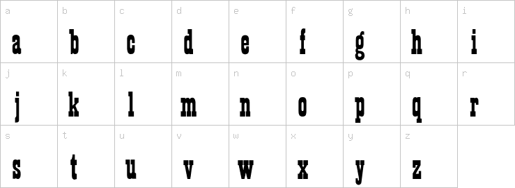 Lowercase characters