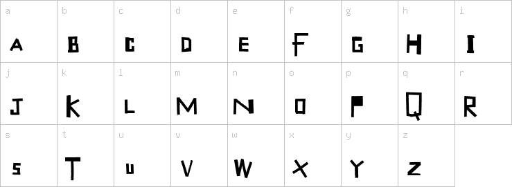 Lowercase characters