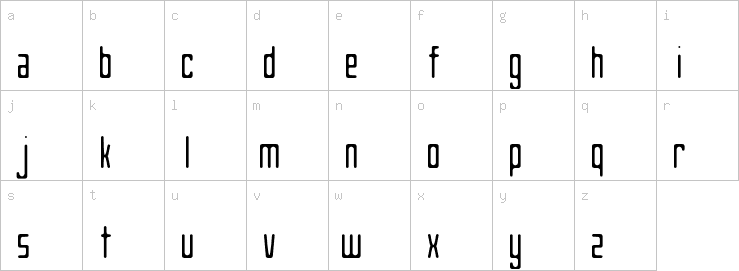 Lowercase characters