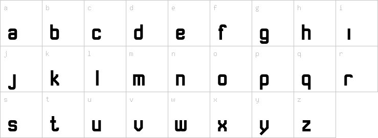 Lowercase characters
