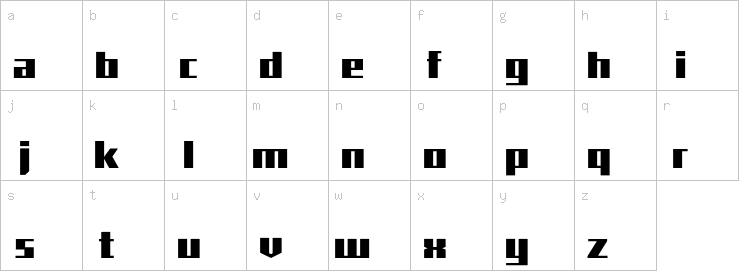 Lowercase characters