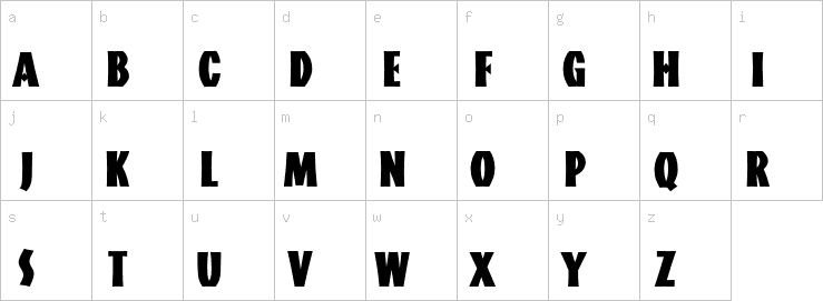 Lowercase characters