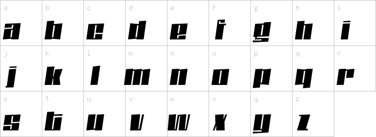 Lowercase characters