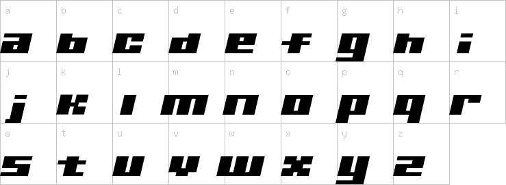 Lowercase characters