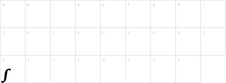 Lowercase characters