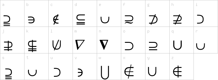 Lowercase characters