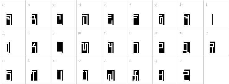 Lowercase characters