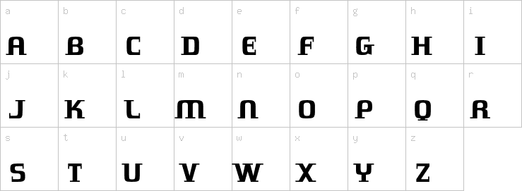 Lowercase characters